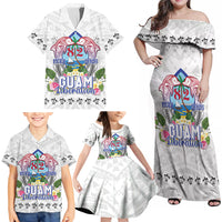 Guam Chamorro Liberation Day Family Matching Off Shoulder Maxi Dress and Hawaiian Shirt 82nd Anniversary LT05 - Polynesian Pride