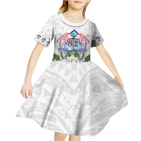 Guam Chamorro Liberation Day Kid Short Sleeve Dress 82nd Anniversary LT05 - Polynesian Pride