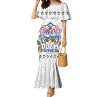 Guam Chamorro Liberation Day Mermaid Dress 82nd Anniversary LT05 Women White - Polynesian Pride