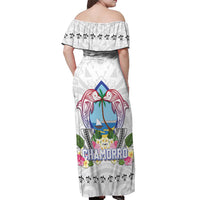 Guam Chamorro Liberation Day Off Shoulder Maxi Dress 82nd Anniversary LT05 - Polynesian Pride