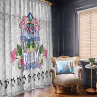 Guam Chamorro Liberation Day Window Curtain 82nd Anniversary LT05 - Polynesian Pride