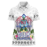 Guam Chamorro Liberation Day Women Polo Shirt 82nd Anniversary LT05 Female White - Polynesian Pride