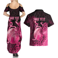 Personalised Cancer Fighter Couples Matching Summer Maxi Dress and Hawaiian Shirt I Beat Cancer
