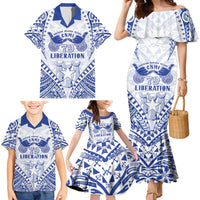 Northern Mariana Islands Liberation Day Family Matching Mermaid Dress and Hawaiian Shirt 79th Anniversary LT05 - Polynesian Pride