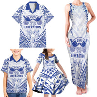 Northern Mariana Islands Liberation Day Family Matching Tank Maxi Dress and Hawaiian Shirt 79th Anniversary LT05 - Polynesian Pride