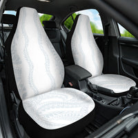Samoa Lotu Tamaiti Car Seat Cover Teuila With Tribal Motifs LT05 One Size White - Polynesian Pride