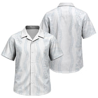 Samoa Lotu Tamaiti Family Matching Long Sleeve Bodycon Dress and Hawaiian Shirt Teuila With Tribal Motifs LT05 Son's Shirt White - Polynesian Pride