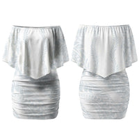 Samoa Lotu Tamaiti Family Matching Off Shoulder Short Dress and Hawaiian Shirt Teuila With Tribal Motifs LT05 Mom's Dress White - Polynesian Pride