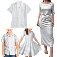 Samoa Lotu Tamaiti Family Matching Puletasi and Hawaiian Shirt Teuila With Tribal Motifs LT05 - Polynesian Pride