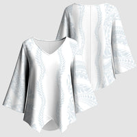 Samoa Lotu Tamaiti Kimono Sleeve Blouse Teuila With Tribal Motifs LT05 - Polynesian Pride