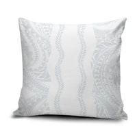 Samoa Lotu Tamaiti Pillow Cover Teuila With Tribal Motifs LT05 White - Polynesian Pride