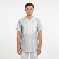 Samoa Lotu Tamaiti Scrub Top Teuila With Tribal Motifs LT05 - Polynesian Pride