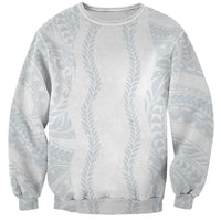 Samoa Lotu Tamaiti Sweatshirt Teuila With Tribal Motifs LT05 Unisex White - Polynesian Pride