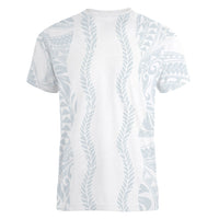 Samoa Lotu Tamaiti Women V-Neck T-Shirt Teuila With Tribal Motifs