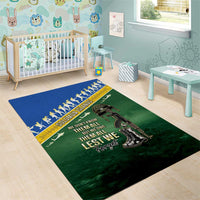 Solomon Islands Remembrance Day Area Rug Lest We Forget