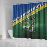 Solomon Islands Remembrance Day Shower Curtain Lest We Forget LT05 - Polynesian Pride