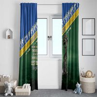 Solomon Islands Remembrance Day Window Curtain Lest We Forget LT05 - Polynesian Pride