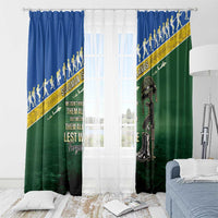 Solomon Islands Remembrance Day Window Curtain Lest We Forget LT05 - Polynesian Pride