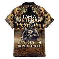 Polynesia Veterans Day Family Matching Summer Maxi Dress and Hawaiian Shirt Thank You Veterans Polynesian Pattern