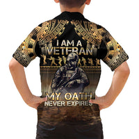 Polynesia Veterans Day Family Matching Tank Maxi Dress and Hawaiian Shirt Thank You Veterans Polynesian Pattern