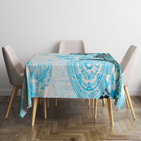 Fiji Tablecloth Masi Tapa Pattern Blue LT05 - Polynesian Pride
