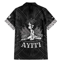 Haiti 1804 Family Matching Long Sleeve Bodycon Dress and Hawaiian Shirt Polynesian Silver Neg Maron LT05 - Polynesian Pride