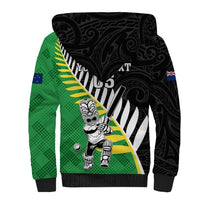 Custom New Zealand Central Districts Cricket Sherpa Hoodie With Maori Pattern LT05 - Polynesian Pride