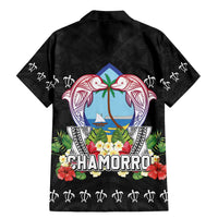 Guam Chamorro Family Matching Mermaid Dress and Hawaiian Shirt Tribal Latte Stone With Dolphins Black LT05 - Polynesian Pride