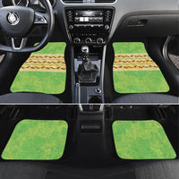 Hawaii Humuhumu Fish Maile Pikake Lei Car Mats Tribal Tapa Green Version