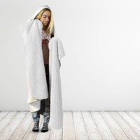 Tonga White Sunday Hooded Blanket Lotu Tamaiti Tongan Kupesi Pattern
