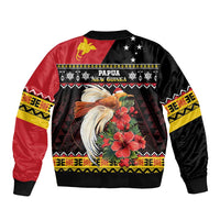 Papua New Guinea Christmas Bomber Jacket Bird Of Paradise Hamamas Krismas LT05 - Polynesian Pride