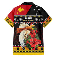 Papua New Guinea Christmas Family Matching Off Shoulder Maxi Dress and Hawaiian Shirt Bird Of Paradise Hamamas Krismas LT05 - Polynesian Pride