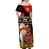 Papua New Guinea Christmas Family Matching Off Shoulder Maxi Dress and Hawaiian Shirt Bird Of Paradise Hamamas Krismas LT05 - Polynesian Pride