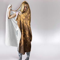 Tiare Tahiti Hooded Blanket Brown Polynesia Motifs LT05 - Polynesian Pride