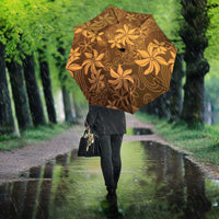 Tiare Tahiti Umbrella Brown Polynesia Motifs - Polynesian Pride