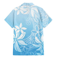 Tiare Tahiti Family Matching Mermaid Dress and Hawaiian Shirt Blue Polynesia Motifs LT05 - Polynesian Pride