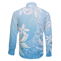 Tiare Tahiti Family Matching Short Sleeve Bodycon Dress and Hawaiian Shirt Blue Polynesia Motifs LT05 - Polynesian Pride