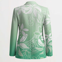 Tiare Tahiti Blazer Matcha Polynesia Motifs - Polynesian Pride
