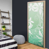 Tiare Tahiti Door Cover Matcha Polynesia Motifs LT05 - Polynesian Pride