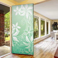 Tiare Tahiti Door Cover Matcha Polynesia Motifs LT05 - Polynesian Pride