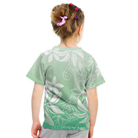 Tiare Tahiti Kid T Shirt Matcha Polynesia Motifs LT05 - Polynesian Pride