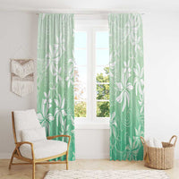 Tiare Tahiti Window Curtain Matcha Polynesia Motifs - Polynesian Pride