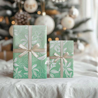 Tiare Tahiti Wrapping Paper Matcha Polynesia Motifs - Polynesian Pride
