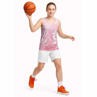Tiare Tahiti Basketball Jersey Pink Polynesia Motifs - Polynesian Pride