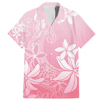 Tiare Tahiti Family Matching Long Sleeve Bodycon Dress and Hawaiian Shirt Pink Polynesia Motifs LT05 Dad's Shirt - Short Sleeve Pink - Polynesian Pride