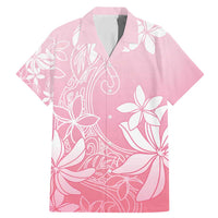 Tiare Tahiti Family Matching Mermaid Dress and Hawaiian Shirt Pink Polynesia Motifs LT05 Dad's Shirt - Short Sleeve Pink - Polynesian Pride
