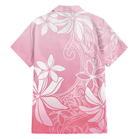 Tiare Tahiti Family Matching Short Sleeve Bodycon Dress and Hawaiian Shirt Pink Polynesia Motifs LT05 - Polynesian Pride