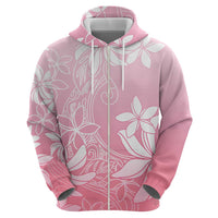 Tiare Tahiti Hoodie Pink Polynesia Motifs - Polynesian Pride