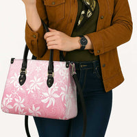 Tiare Tahiti Leather Bag Pink Polynesia Motifs LT05 - Polynesian Pride
