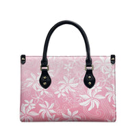 Tiare Tahiti Leather Bag Pink Polynesia Motifs LT05 - Polynesian Pride